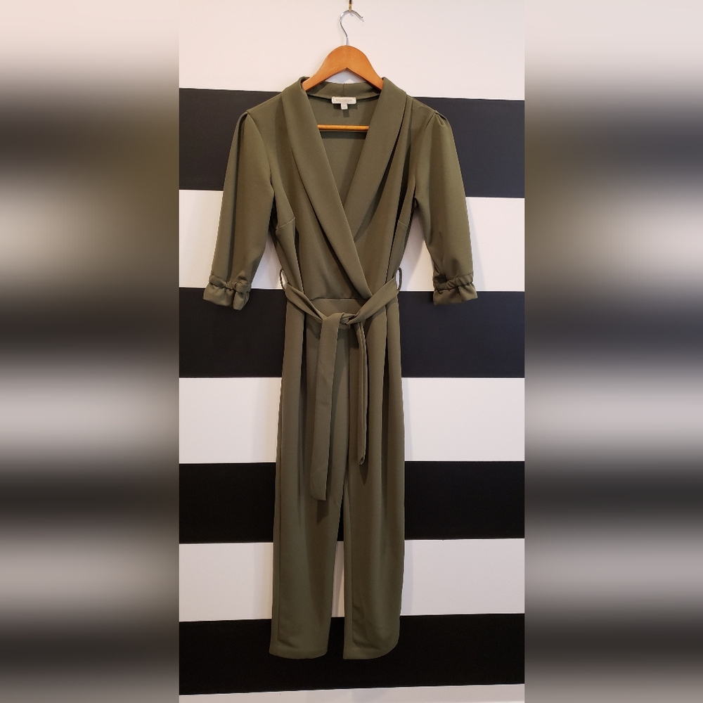 3/4 sleeve jumpsuit